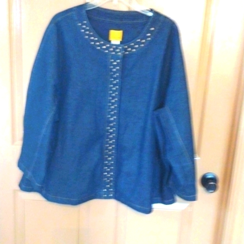 PLUS Size Denim Blazer